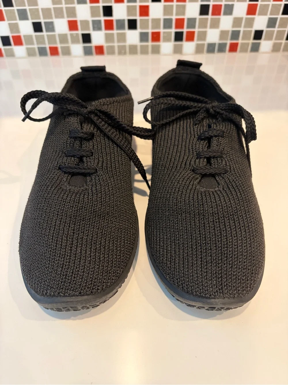 Arcopedico LS Black Knit Lace-Up Casual Sneakers - 41 EU (9.5-10 US) - Like new!